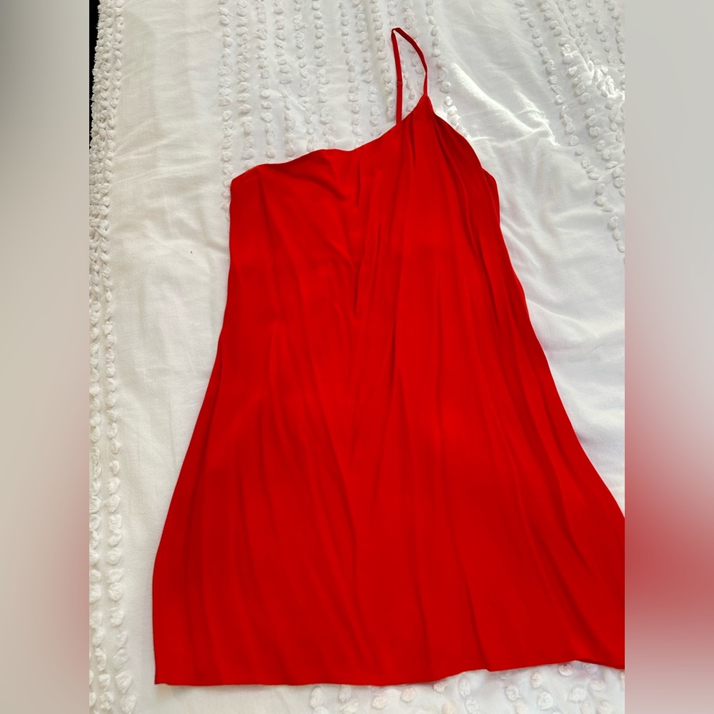 Reformation One Shoulder Mini Dress (size xs)